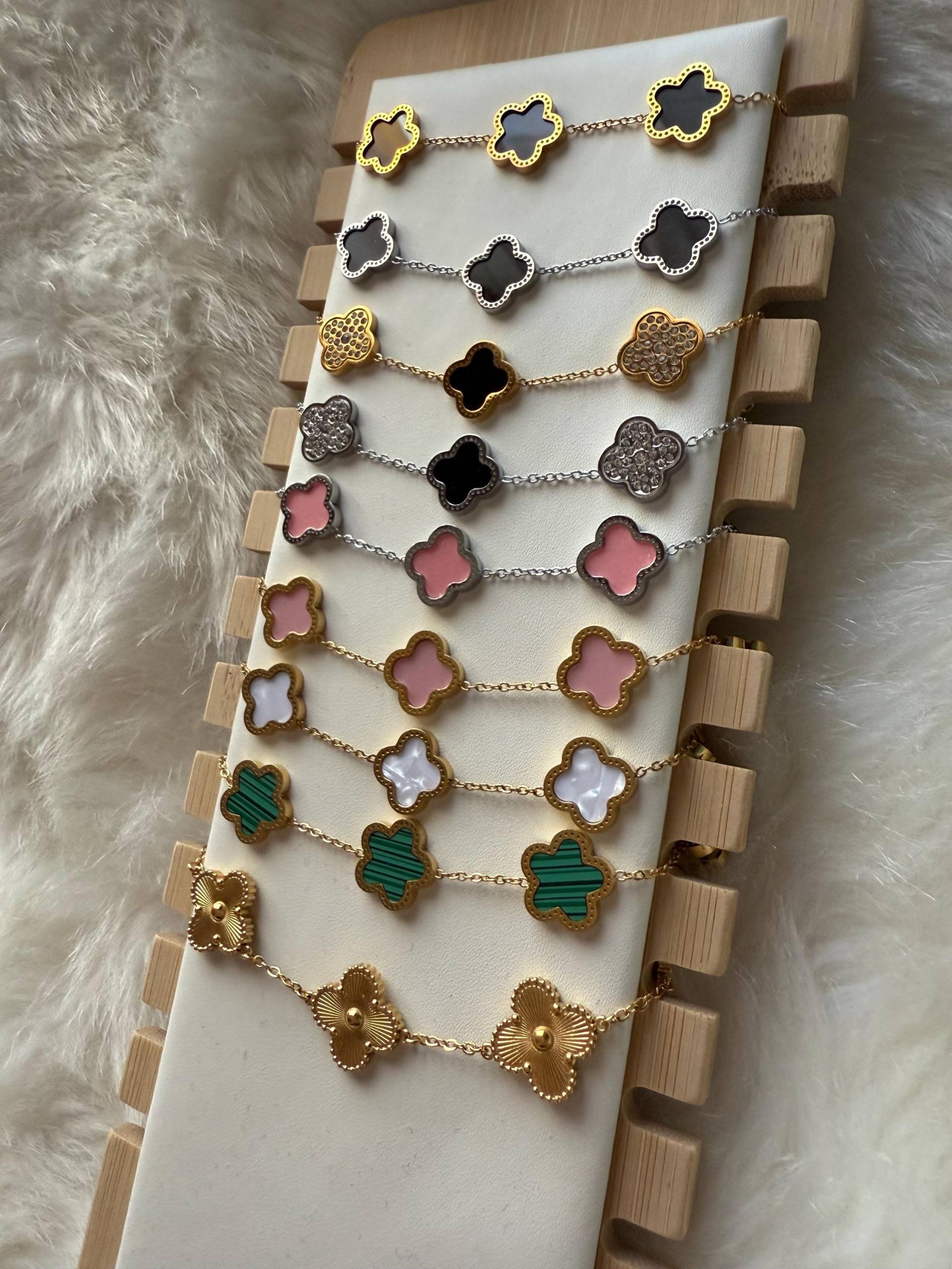 Kleeblatt Armband Kleeblatt Armband von ResinartPia