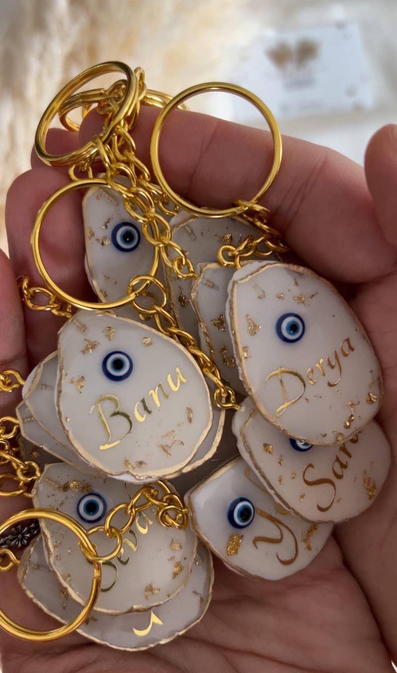 Nazar Schlüsselanhänger | Personalisiert Geschenke Anhänger Resin Epoxy Keychain Evil Eye Gift Nazar Schlüsselanhänger | Personalisiert Geschenke Anhänger Resin Epoxy Keychain Evil Eye Gift von ResinbyEbruli
