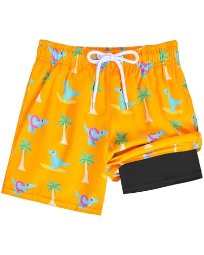 Resiprolty Toddler Swim Trunks Größe 7 mit Compression Liner Quick Dry Toddler Badeanzüge Boys Swim Shorts Toddler Swimsuit Boy Kids Swimwear von Resiprolty