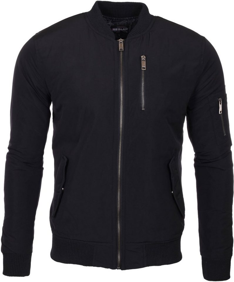 Reslad Bomberjacke Reslad Herren Authentic Bomberjacke Flieger Piloten Zipper Jacke RS-90 Übergangsjacke Bomber Style von Reslad