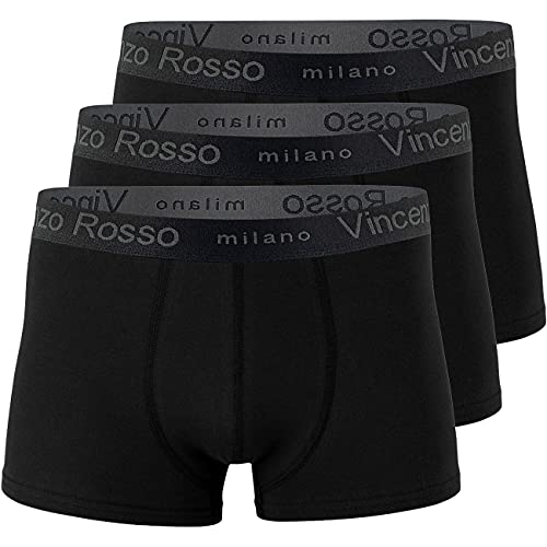 Reslad Boxershorts Herren (12er Pack) Hombre Unterhosen Männer Unterwäsche Men | Boxer Retroshorts bequem & pflegeleicht 12 Stück | Schwarz L von Reslad