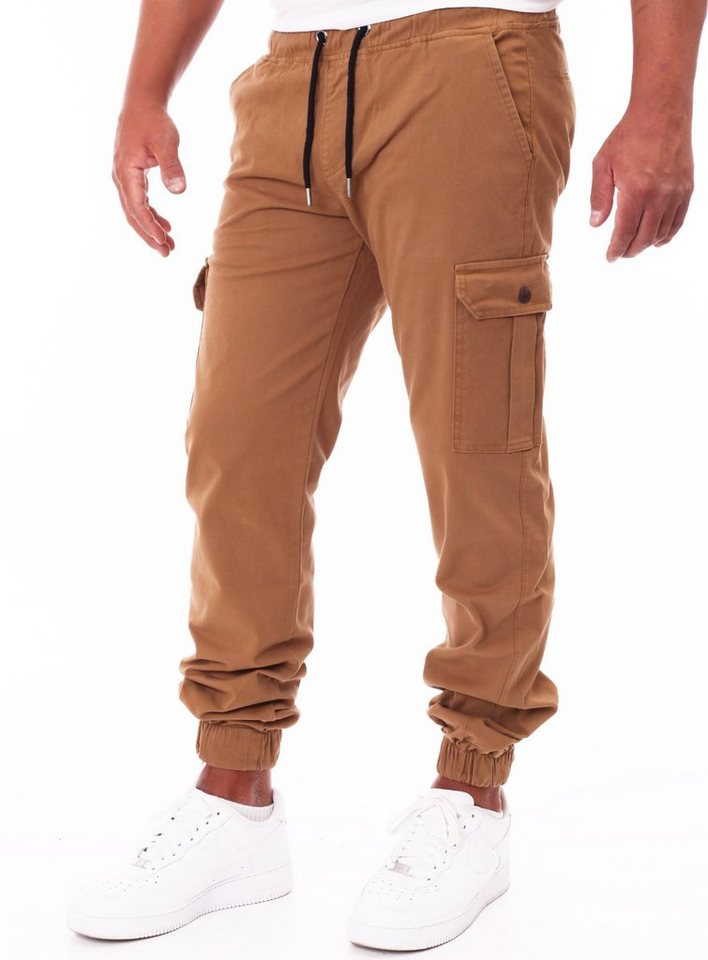 Reslad Cargohose Reslad Chinohose Herren Chino Freizeithose Cargo-H (1-tlg., Cargohose lang) bequeme Chino Hose Herren lange Hose mit Seitentaschen von Reslad