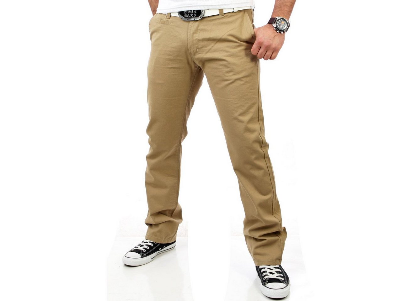 Reslad Chinohose Reslad Herren Chinohose (1-tlg) Chino Hose aus Baumwolle Regular Fit von Reslad