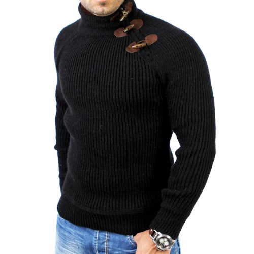 Reslad Herren Pullover RS-3915 Schwarz Größe M von Reslad