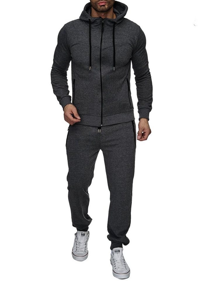 Reslad Jogginganzug Reslad Jogginganzug Herren Sweat Sportanzug Jogginghose + Oberteil, Sweatjacke + Jogginghose Trainingsanzug SET von Reslad