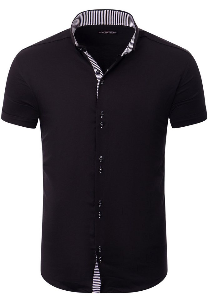 Reslad Kurzarmhemd Reslad Hemd Herren Kurzarm RS-7035 (Kurzarmhemd) Freizeithemd Business Hemden Sommerhemd Bügelleicht von Reslad