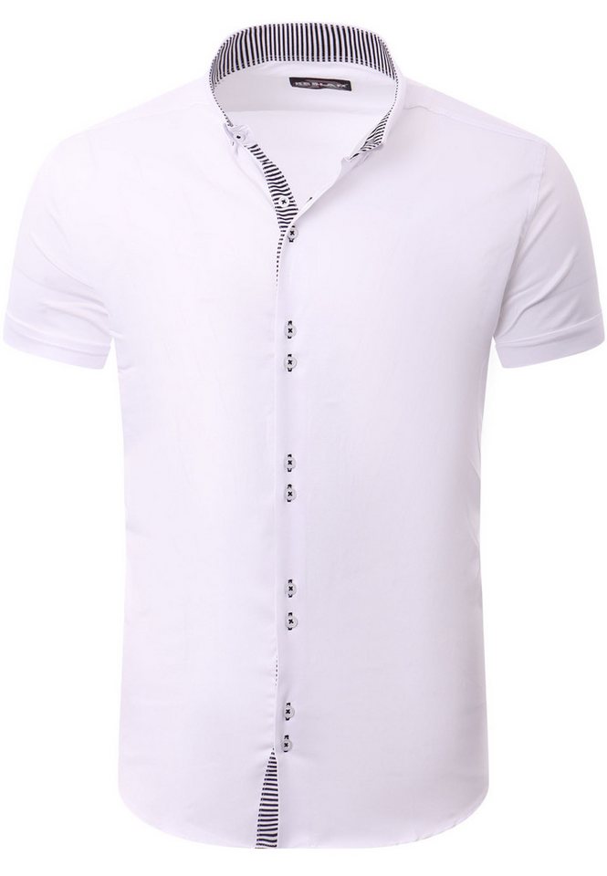 Reslad Kurzarmhemd Reslad Hemd Herren Kurzarm RS-7035 (Kurzarmhemd) Freizeithemd Business Hemden Sommerhemd Bügelleicht von Reslad