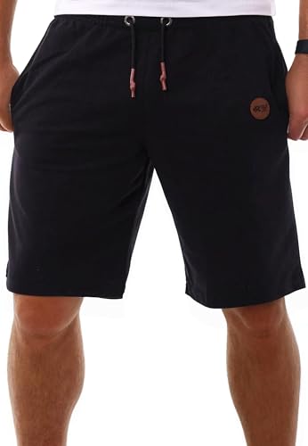 Reslad Kurze Hosen Herren - Shorts Herren Jogginghose Männer - Sporthose Kurz Sommer Bermuda Short - Bequeme Freizeit Trainingshose RS-5096 Schwarz XL von Reslad
