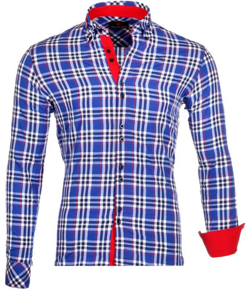 Reslad Langarmhemd Reslad Herren Hemd Tartan Karo Design Langarmhemd RS-7211 kariertes Herrenhemd von Reslad