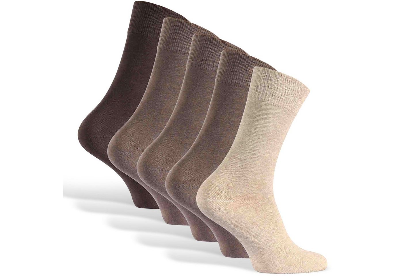 Reslad Langsocken Reslad Business Socken (10 Paar) Damen & Herren bequeme Baumwolle (10-Paar) Herrensocken ohne drückende Naht von Reslad