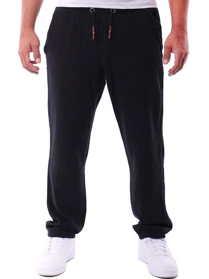 Reslad Leinenhose Reslad Herren Baumwollhose Leinenhose Optik Strandhose RS-3003 (1-tlg., Freizeithose) leichte Freizeithose im Leinen-Look mit Kordelzug von Reslad
