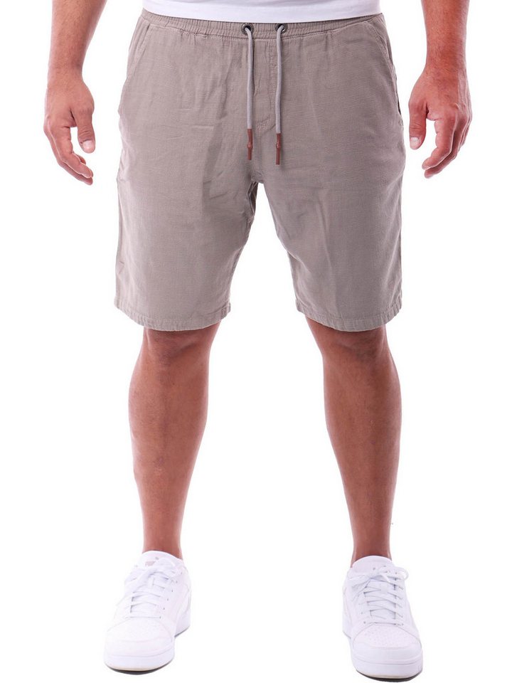 Reslad Leinenhose Reslad Kurze Hose Herren Baumwollhose Leinen-Shorts Strandhose RS-3004 (1-tlg., Freizeithose) leichte Freizeithose im Leinen-Look mit Kordelzug von Reslad