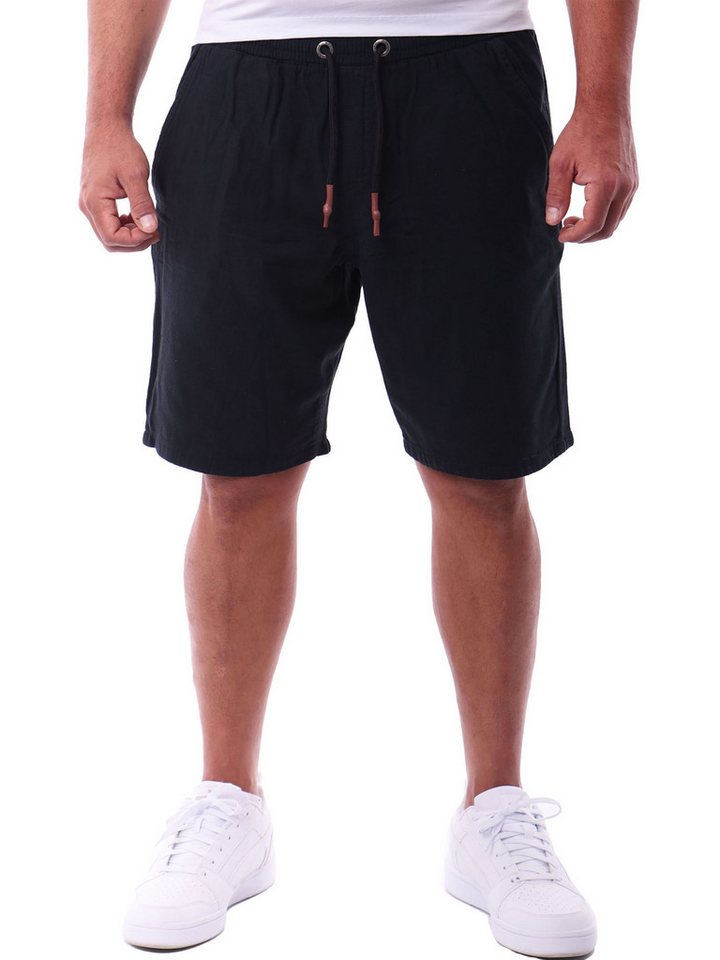 Reslad Leinenhose Reslad Kurze Hose Herren Baumwollhose Leinen-Shorts Strandhose RS-3004 (1-tlg., Freizeithose) leichte Freizeithose im Leinen-Look mit Kordelzug von Reslad