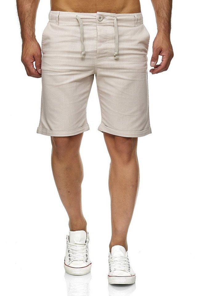 Reslad Leinenhose Reslad Leinenhose Kurze Hose Herren Leinen-Shorts lässige Männer Freiz (1-tlg., Freizeithose) kurze Männer Strandhose im Leinen-Look von Reslad