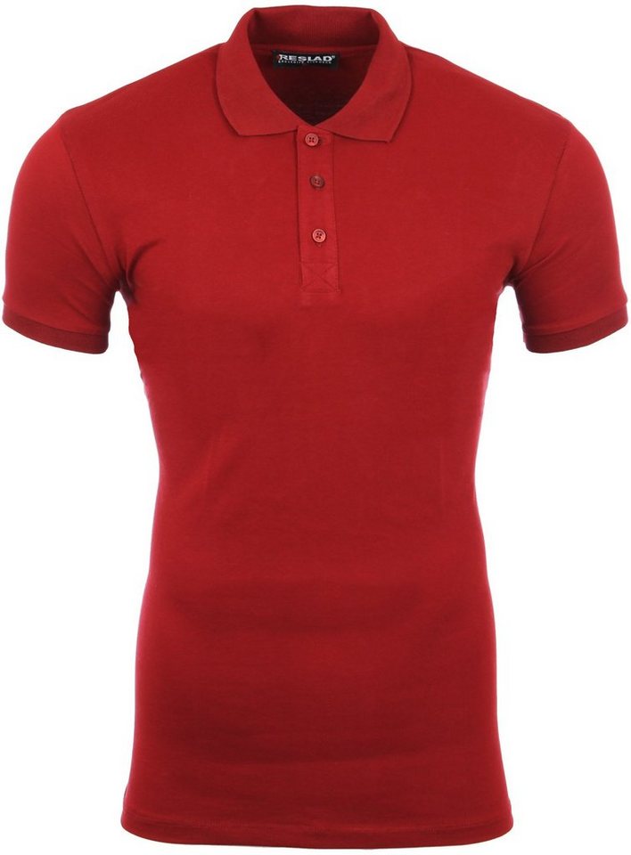 Reslad Poloshirt Reslad Poloshirt Herren Basic Slim Fit Kurzarm Pique Polo-Shirt RS-509 (1-tlg) Polo-Hemd Slim Fit von Reslad