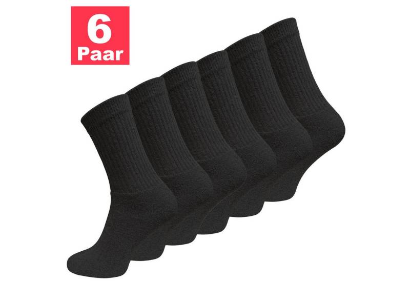 Reslad Sportsocken Reslad Tennissocken 6 Paar Sportsocken für Herren & Damen atmungsaktiv (Spar-Set, 6-Paar, 6 Paar) Sport Socken Ideal für Sport Fitness Joggen Laufen von Reslad