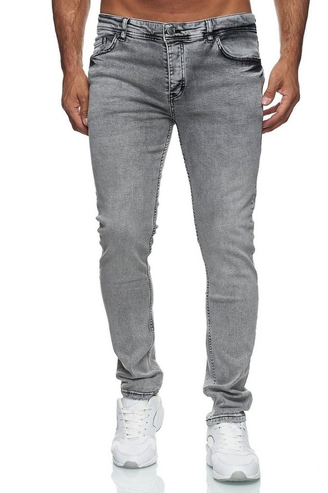 Reslad Stretch-Jeans Reslad Jeans Herren Slim Fit Basic Herren-Hose Jeanshose Männer Jeans Stretch Denim Jeans-Hose Slim Fit von Reslad