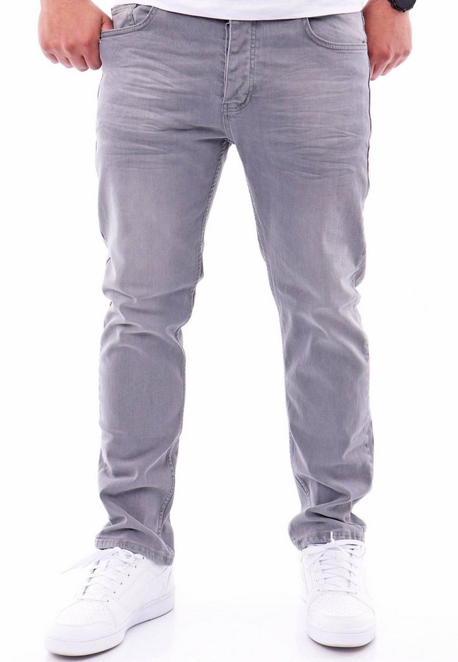 Reslad Stretch-Jeans Reslad Jeans-Herren Slim Fit Basic Style Stretch-Denim Jeans-Hose Stretch Jeans-Hose Slim Fit von Reslad