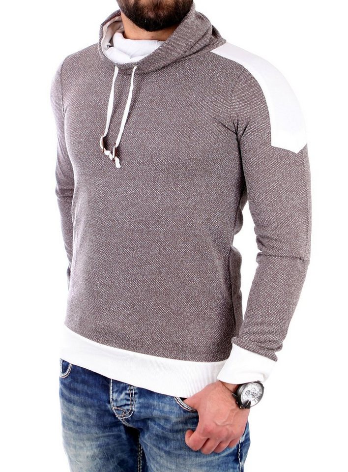 Reslad Strickpullover Reslad Herren Huge Collar Sweatshirt Pullover RS-105 (1-tlg) mit hohem Kragen von Reslad