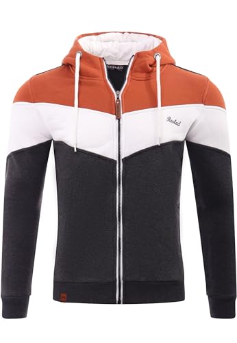 Reslad Sweatjacke Herren Kapuzenpullover | Hoodie Männer Zipper Pullover mit Kapuze Bequeme Baumwolle RS-1007 Camel-Anthrazit L Reslad Sweatjacke Herren Kapuzenpullover | Hoodie Männer Zipper Pullover mit Kapuze Bequeme Baumwolle RS-1007 Camel-Anthrazit L von Reslad