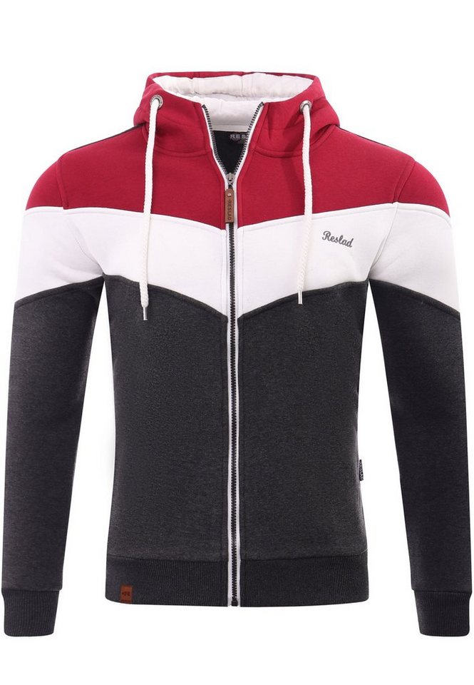 Reslad Sweatjacke Reslad Sweatjacke Zipper RS-1007 (1-tlg) Winter-Pullover Kapuzenpullover Sweater Hoodie Pulli Sweatshirt von Reslad