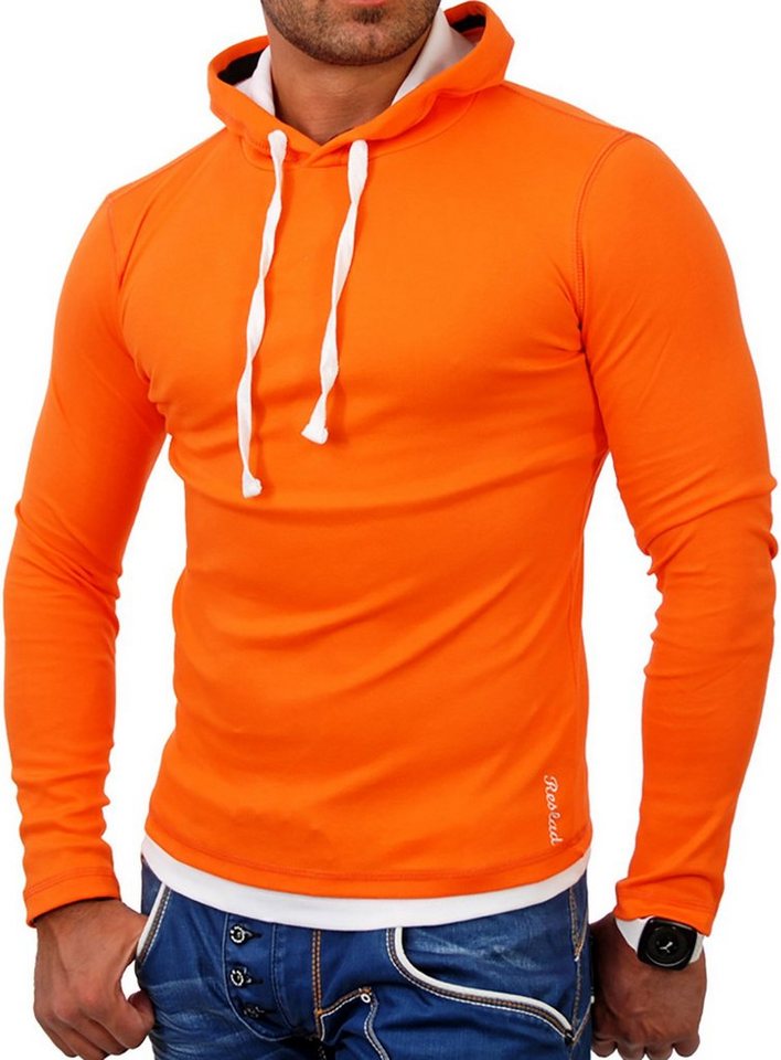 Reslad Sweatshirt Reslad Herren Kapuzen Sweatshirt RS-1003 (1-tlg) Kapuzensweatshirt Layer-Look von Reslad