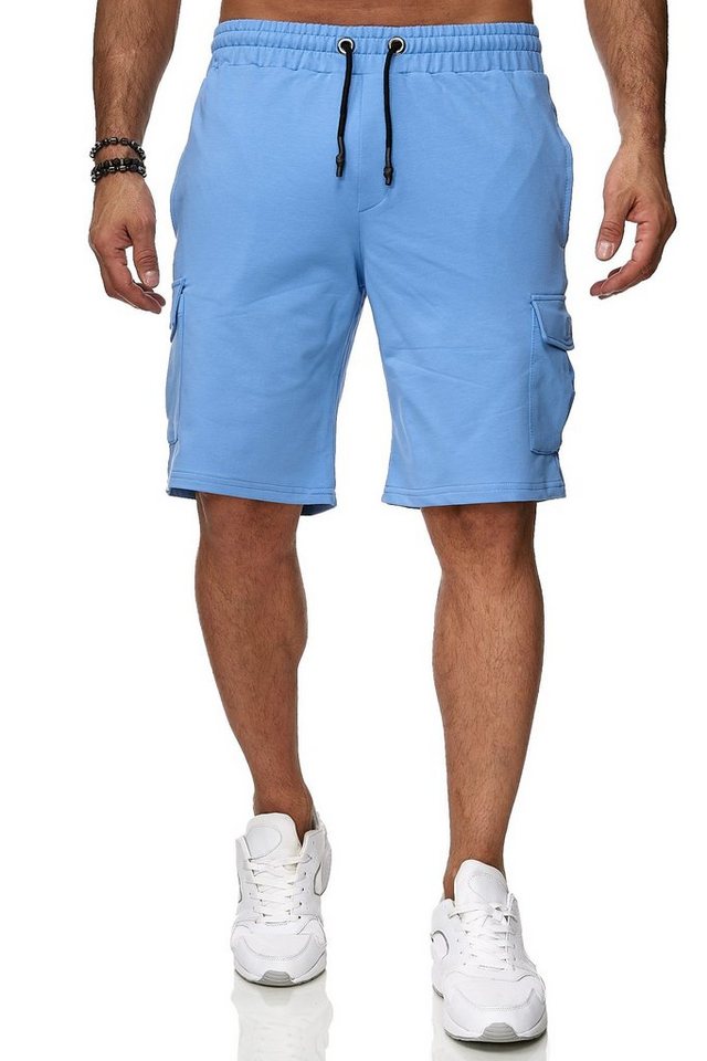 Reslad Sweatshorts Reslad Kurze Hose Herren Cargo Bermuda Shorts Jogginghose Sport-Hose (1-tlg) Sweatshorts Jogginghose mit Cargo-Taschen von Reslad