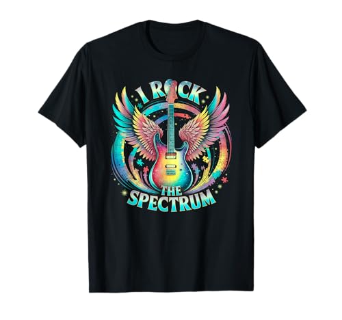 Mädchen Autismus World Tour Rock The Spectrum Mutter T-Shirt von Respect Support Dad Warrior Inclusion Kindness