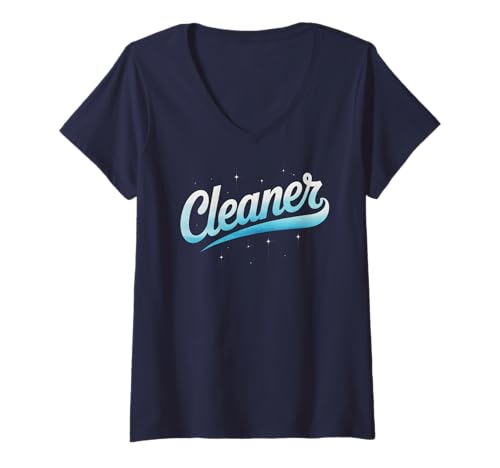 Damen Lustiger Reiniger, Haustierbesitzer, Squad Clean Sweep Lady T-Shirt mit V-Ausschnitt Damen Lustiger Reiniger, Haustierbesitzer, Squad Clean Sweep Lady T-Shirt mit V-Ausschnitt von Respect The Mop Pet Owner Tidy Up Therapy