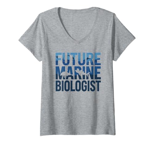 Damen Graduation Future Marine Biologe Ocean Turtle Scuba Vibes T-Shirt mit V-Ausschnitt Damen Graduation Future Marine Biologe Ocean Turtle Scuba Vibes T-Shirt mit V-Ausschnitt von Respect The Science Club Sea Humor Vibes
