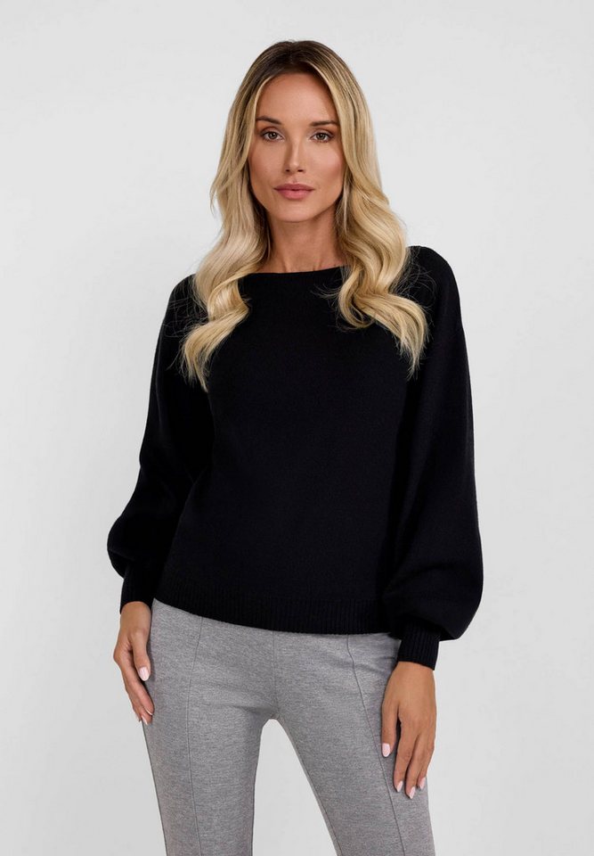 Respect Strickpullover Strickpullover mit Bündchen und Rundhalsausschnitt. (XS-XXL) von Respect