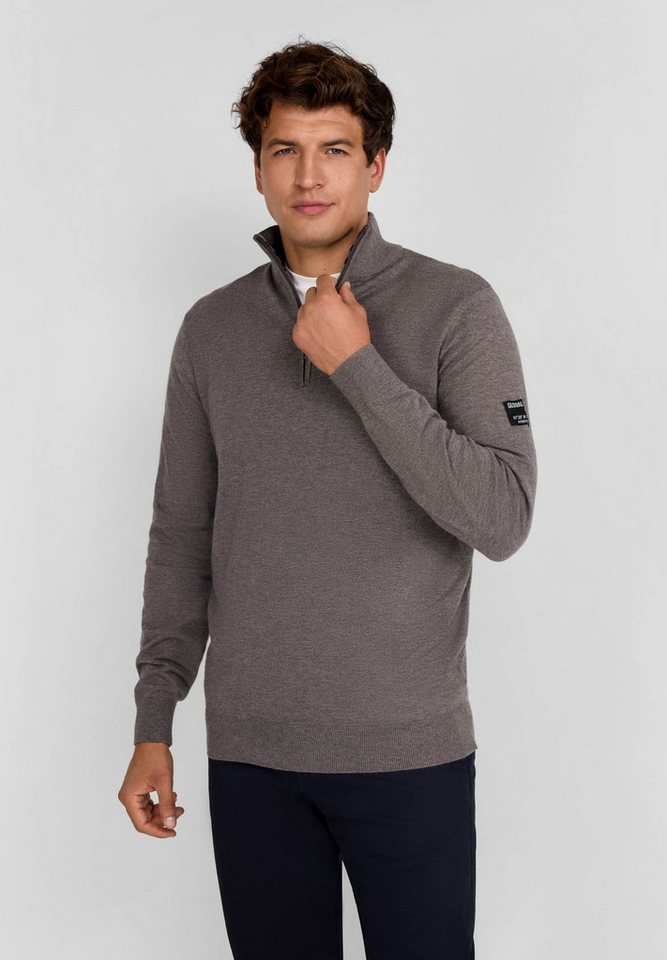 Respect Strickpullover Sweatshirt mit Zip-Kragen aus weicher Baumwollmischung. (XS-XXL) von Respect