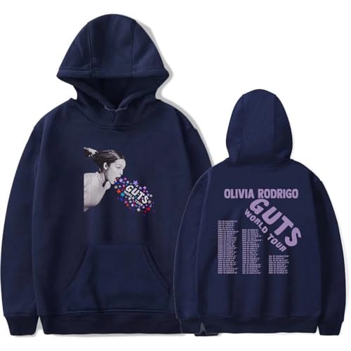 Hoodies Olivia Rodrigo Merch Guts Vampir Hoodies Sweatshirt Musikfans Oder Hoodies Sweatshirt Hip Hop Pullover XS-3XL-Black||XS von Respeto