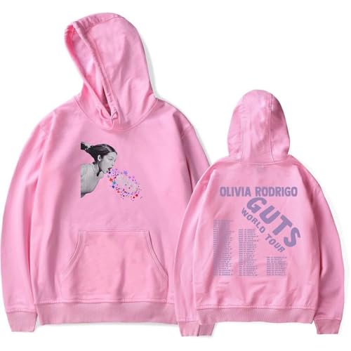 Hoodies Olivia Rodrigo Merch Guts Vampir Hoodies Sweatshirt Musikfans Oder Hoodies Sweatshirt Hip Hop Pullover XS-3XL-Black||XS von Respeto