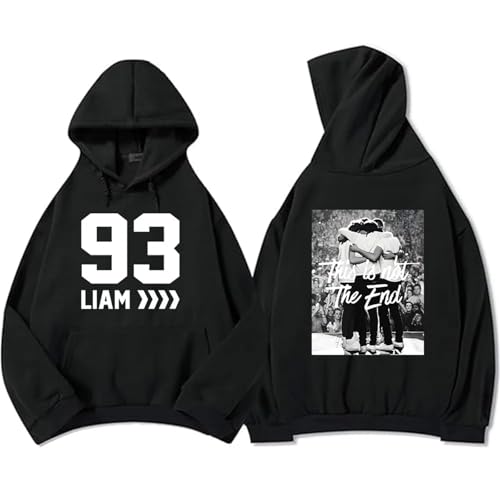 Respeto Sweatshirt-Schnittmuster Hoodie 93 Li-am Pa-y-ne Sänger Bedrucktes Sweatshirt Pullover Herren- Und Damen-Hip-Hop-Oversized-Streetwear Sänger-Fan-Hoodie XS-3XL-Black||x_l von Respeto