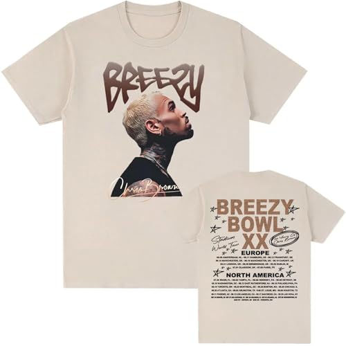 T-Shirt Chris Brown Singer Grafik Tshirts Sommer Kurzarm Männer T-Shirt Druck Baumwolle Kleidung Männer Frauen Tees XS-3XL-blue||3X_l von Respeto