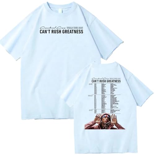 T-Shirt Zentrale Hip-Hop Sängerin CEE Unisex Baumwolle T-Shirt Rundhals Kurzarm Shirt Souvenir Shirt XS-3XL-Aqua Blue||m von Respeto