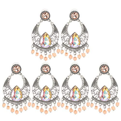 Resefinem 3 Paare Retro -Legierung Mode hohl geschnitzte Quasten -Eye -Ohr -Ohr -Tropfen Hangle Schmuck leicht zu tragen und für verschiedene Gelegenheiten zu passen und ideal als von Respicefinem
