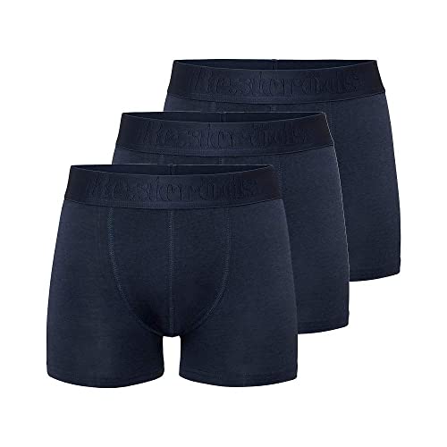 Resteröds - Retroshorts 'Gunnar' - Herren - 3-Pack - enganliegende Boxershorts aus Viskose (aus Bambus-Cellulose) - FSC Zerifiziert - Dunkelblau - M von Resteröds