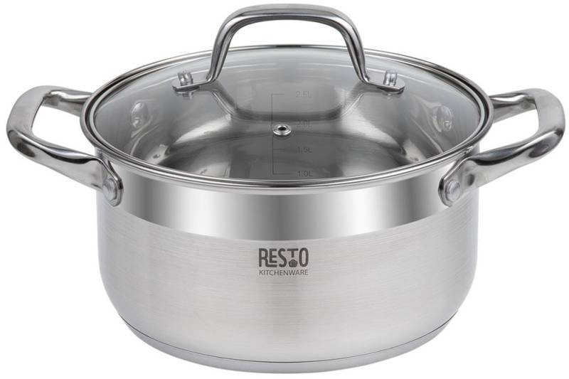 RESTO Kitchenware Kochtopf "Libra, Topf energiesparend und spülmaschinenfest" 2 Stk. tlg. Edelstahl 18/10 von Resto Kitchenware