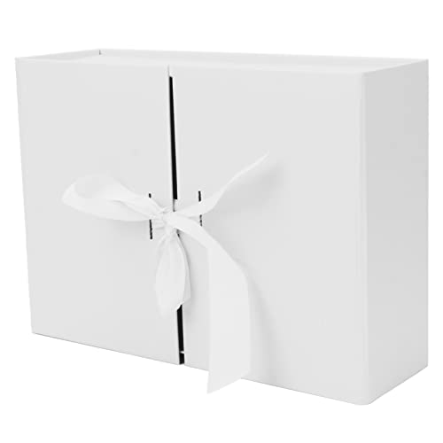 Restokki Doppel -Tür -Geschenkbox Bug Design wiederverwendbares externes 26x19x8cm Papiermaterial Dekorative Klappverpackung Geschenkbox für Schmuckaufbewahrung und saisonale (Weiß) von Restokki