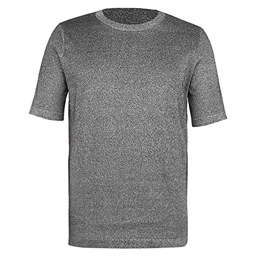 Schnittfestes T-Shirt Level 5 Schutz-T-Shirt Schnittfestes schnittfeste Anti-Slash Kleidung Schutzausrüstung der Stufe mit Rundhalsausschnitt(XXL) von Restokki