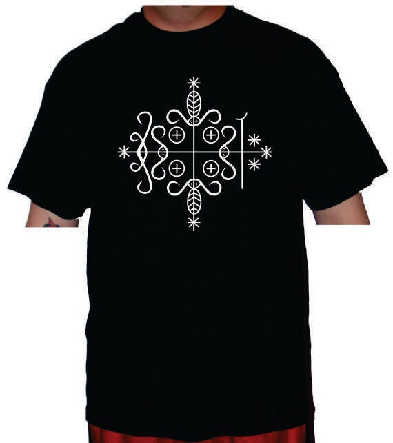 Papa Legba Veve Version 2 Herren Oder Damen Schwarzes T-Shirt Racerback Tank Top Papa Legba Veve Version 2 Herren Oder Damen Schwarzes T-Shirt Racerback Tank Top von RestrictedWearzBSI