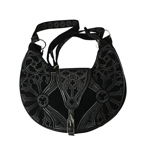 Restyle - GOTHIC CHAPEL Hobo Bag with Embroidered Patterning von Restyle