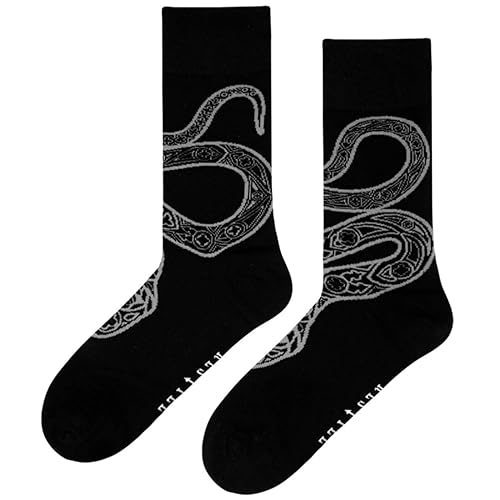 Restyle Kathedrale Schlangensocken Jacquard Gotish Notre Dame Strickzubehör, Schwarz, 35-38 von Restyle clothing