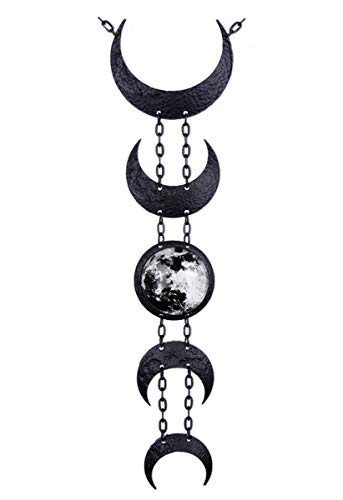 Dark Dreams Halskette Lunar Necklace, Farbe:schwarz von Restyle