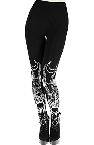 Restyle Demonic Cat Katze Gothic Nu Goth Wicca Baumwolle Leggings (M) von Restyle