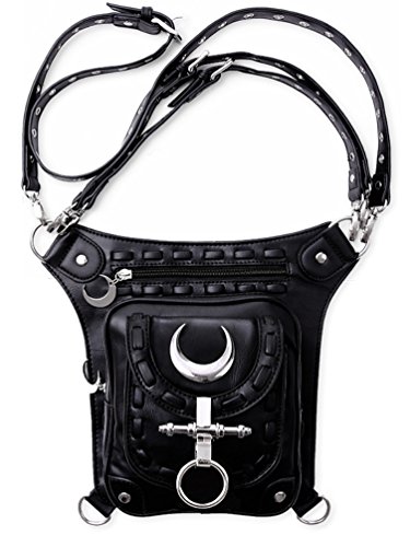 Restyle Gothic Occult Punk Halbmond Mond Hip Holster Tasche Festival Handtasche Tasche von Restyle