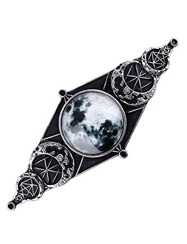 Restyle Gothic Wicca Geometrische Mond Haarklammer Haarspange von Restyle