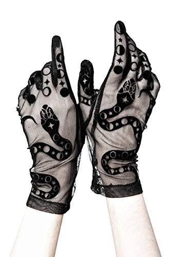 Restyle Handschuhe Snake Schwarz von Restyle